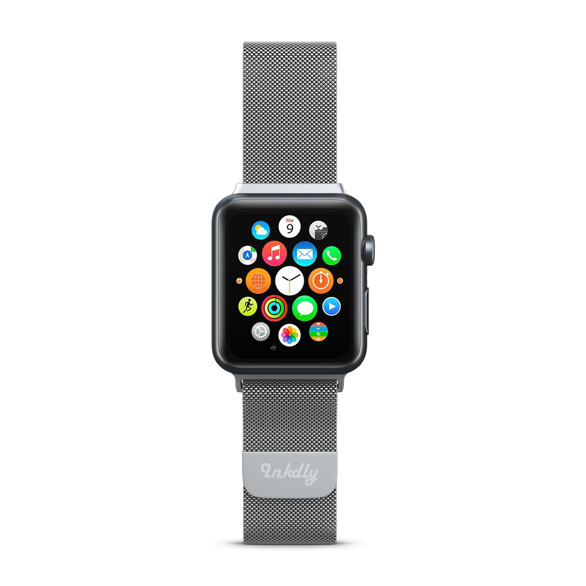 38MM/40MM / Silver Mesh
