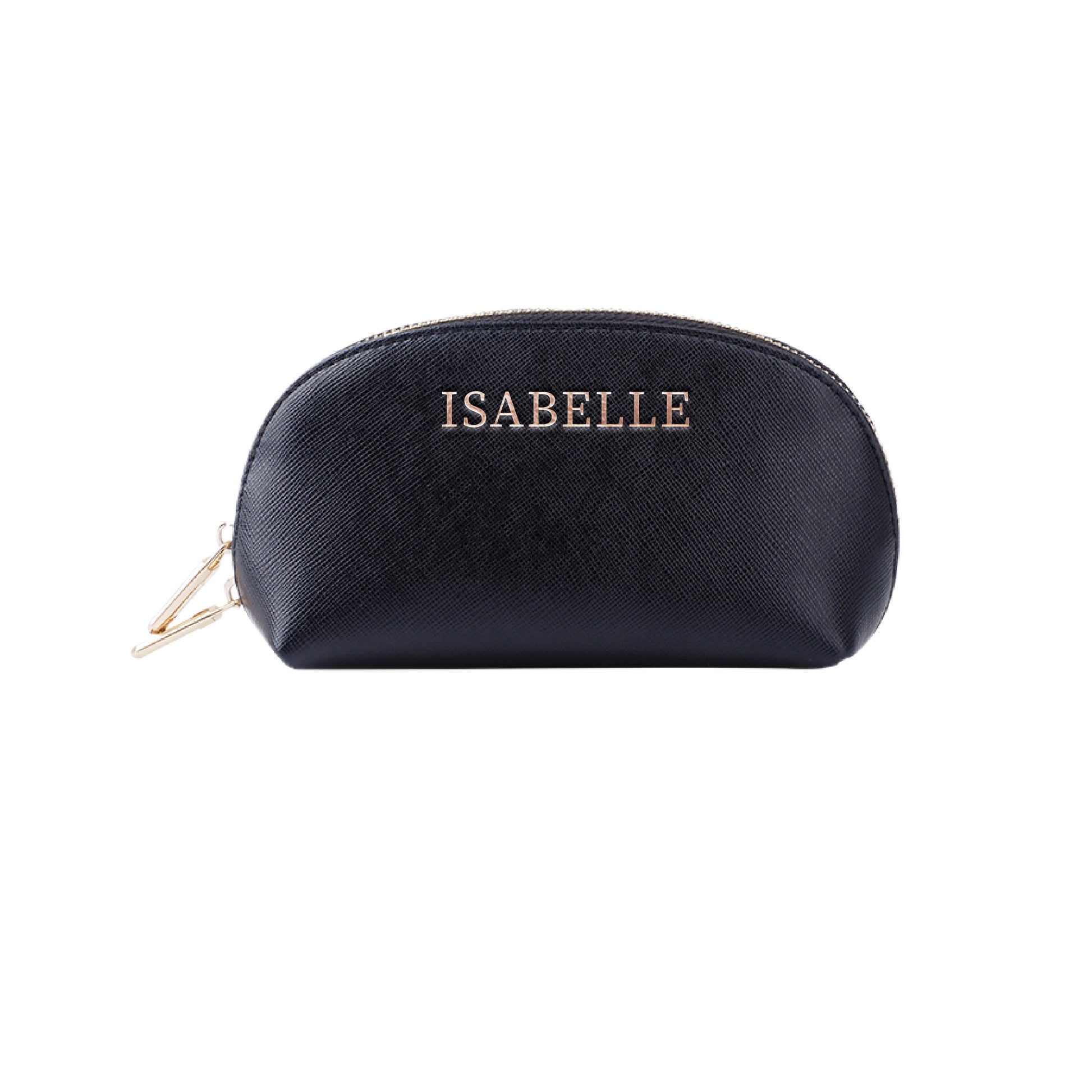 Black Saffiano / Rose-Gold Foil