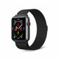 Stainless Milanese Apple Watch Band with Magnetic Lock Black