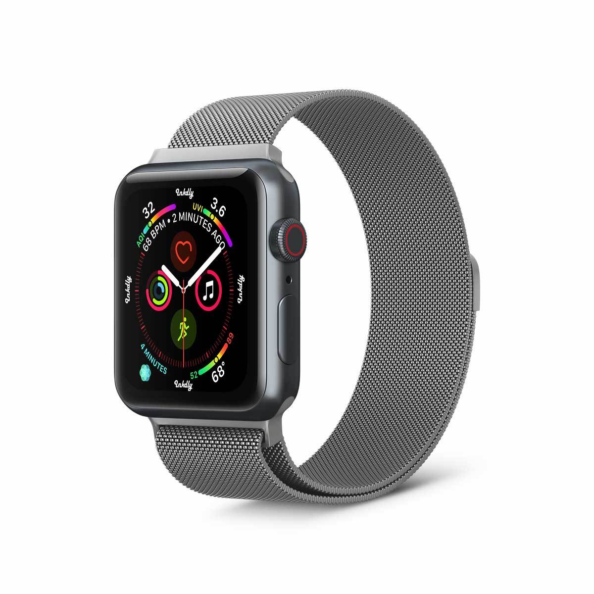 Stainless Milanese Apple Watch Band with Magnetic Lock Silver Steel