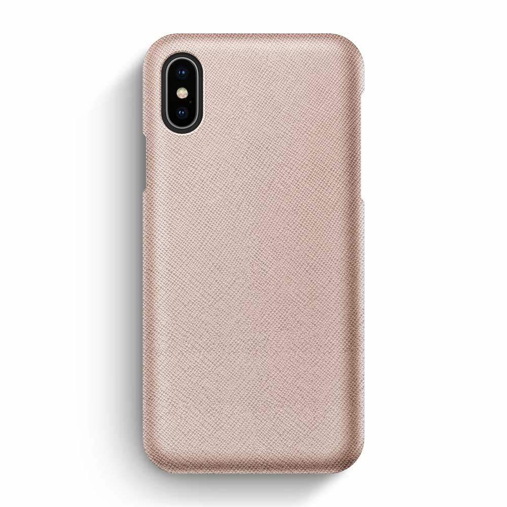 iPhone X/XS / Rose-Gold Saffiano